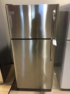 30" Frigidaire 2 Door Left Handed Stainless Steel Fridge/Freezer.