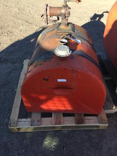 Westeele Red Slip Tank 30" x 29" x 24" c/w Tuthill Pump. *Cap Missing*