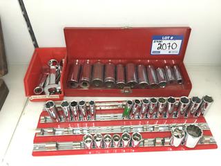 Quantity of Assorted 1/2" &  1/4" Drive Sockets & Short Wrenches.