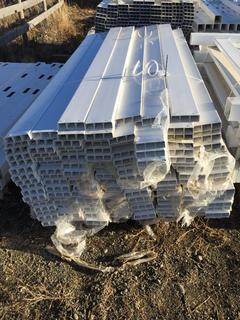 Quantity of White Vinyl Fence Boards 1 1/2" x 5 1/2" x 94".