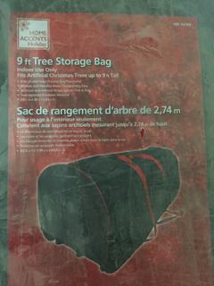Home Accents 9' Tree Storage Bag.