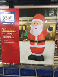 Home Accents 12 Ft. Giant Sized LED Santa.