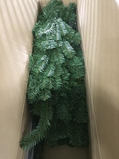 6 1/2' Artificial Unlit Green Christmas Tree c/w Stand.