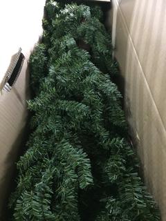 7'x44.5" Natural Alpine Artificial Christmas Tree c/w Stand.