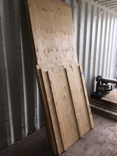 Partial Sheets of 3/4" Plywood.