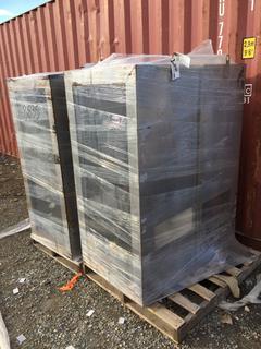 (2) Steel Boiler Cabinets 30" x 24" x 62 1/2".