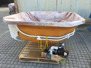 8 Person Hot Tub w/ Emerson 1 1/2 - 1/8 Hp. Motor for Pump. *New Never Installed*.