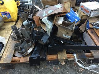 Pallet of Assorted Steel Brackets & Truck Parts.