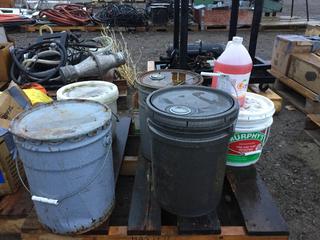 Quantity of Loctite Superflex Silicone, (1) 18 L Pail of 75W-90 Synthetic Axle Oil, (1) 18 L Pail of ISO Propanol.