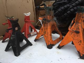 (3) 6 Ton Jack Stands & (2) 8 Ton Jack Stands.