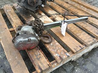 CM 1 1/2 Ton Chain Hoist.