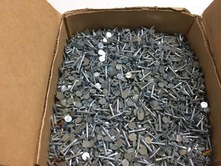 Quantity of 1" Roofing Nails, Electro Galv.