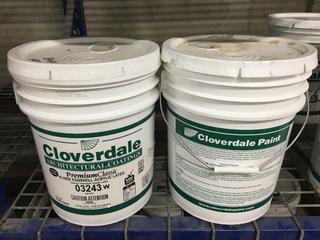 (2) 5 Gallon Pail Of Cloverdale Paint, Soapstone.