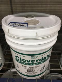 5 Gallon Pail Of Cloverdale Paint, Quill.