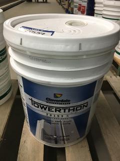 5 Gallon Pail Of Cloverdale Paint, Storm.