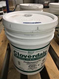 5 Gallon Pail Of Cloverdale Paint, Custom Cape Hatters Sand.