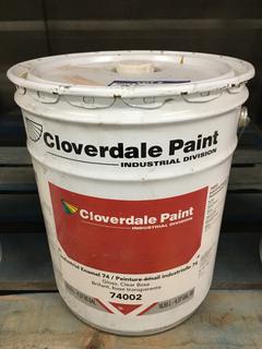 6 Gallon Pail of Cloverdale Paint, Safety Blue.