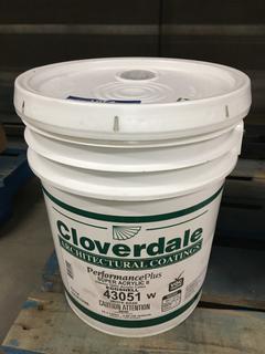 7 Gallon Pail of Cloverdale Paint, Unknown Colour.