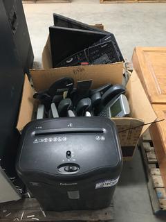 Fellowes CRC 43501 Shredder, Quantity of Phones w/Built In Answering  Machines & Conference Speakers, Computer Keyboards & Monitors.