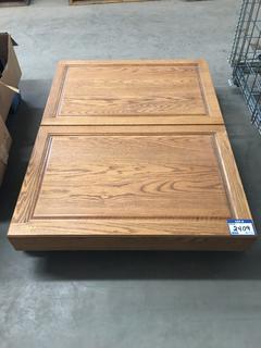 48"x36 1/2" Oak Wall Cabinet.