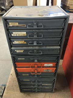 Storage Stand c/w Drawers & Parts.