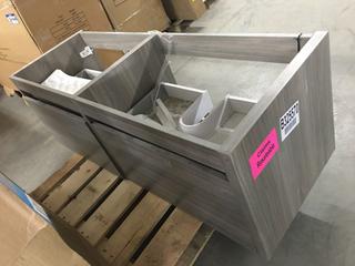 60" Vanity in Labrador Grey.