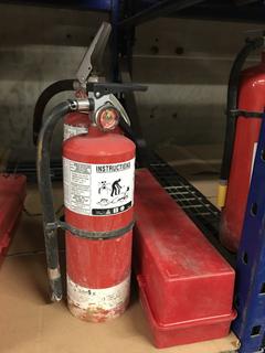 (2) Fire Extinguishers & (1) Warning Triangle Flare Kit.