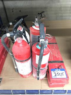 (4) Fire Extinguishers & (1) Warning Triangle Flare Kit.