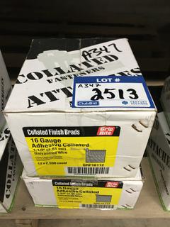 (2) Boxes of (12) 16 Gauge Adhesive 1 1/2" Galvanized Wire.