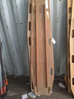 (4) Emergency Wooden Body Boards.