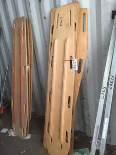 (4) Emergency Wooden Body Boards.