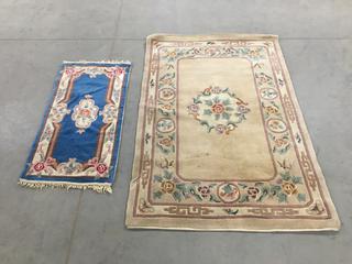 (2) Throw Rugs, (1) 4'x6', (1) 45" x 23".