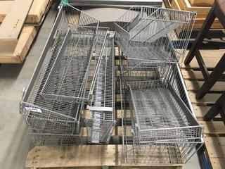 Wire Basket Shelves, Various Sizes.