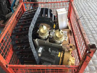 Weg 7.5 HP 3 Phase Motor, Box of 5/8" Rope, Diesel Fuel Filter, Water Separator, Suction Strainer.