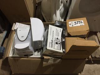 Quantity of Auto Flush Toilet Valves, Fire Alarm Bells & Soap Dispensers.