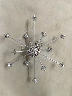 Modern Chrome Light Fixture.