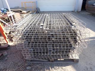 Qty Of (28) Pieces Of 42in Pallet Racking Wire Decking