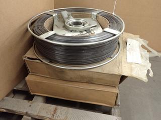 (2) Boxes of Eagle 881 FGS Wire For Joining Carbon Steel, (1) Roll of Wire on Reel
