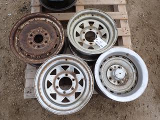 Qty of (4) Assorted 15 In. Rims