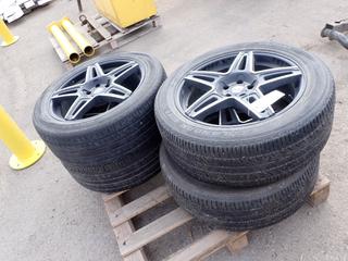 (4) Yokohama 255/80R20 Tires on (4) Motiv Luxury Wheel Rims. *Note: Wheels Came Off Ford Explorer*