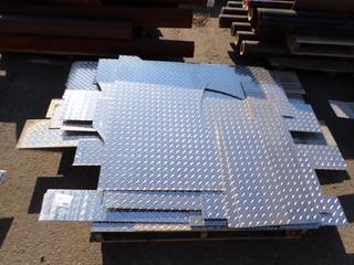 Qty Of Various Sized Lengths and Widths, 1/8 In. Checker Plate *Note: Buyer Responsible For Load Out*