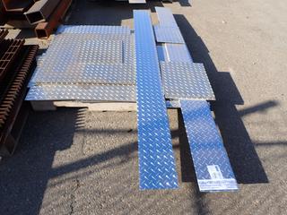 Qty of Various Sized Lengths and Widths, 3/16 In. Checker Plate *Note: Buyer Responsible For Load Out*