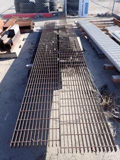 Qty of Assorted Lengths And Widths Of Steel Grating *Note: Buyer Responsible For Load Out*