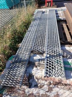 Qty of Steel Grating, Various Sized Lengths and Widths *Note: Buyer Responsible For Load Out*