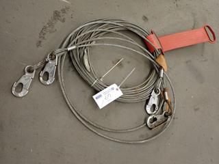 (1) Winch Cable w/ End Hook C/w (2) Cable Lines w/ End Connectors
