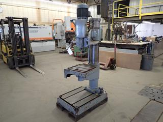 Modigs Type RBM 28 Radial Arm Drill Press w/ Asea 220V 3-Phase Motor. *Note: Buyer Responsible For Load Out*