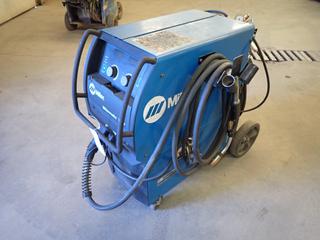 2012 Miller Millermatic 350P 200/230/460V 1/3-Phase MIG Welder C/w Ground Whip and Ground Clamp. SN MC490051N