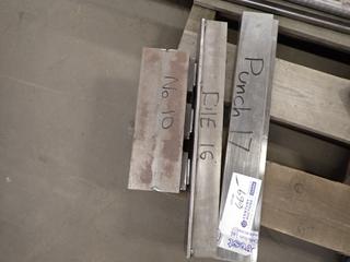 Press Brake Tooling, (3) Pieces of Misc. Flattening Dies