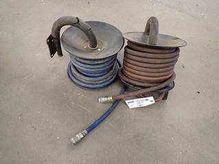 (2) Campbell Hausfeld 50 Ft. Hose and Reel