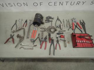 Qty of Assorted Pliers and Wrenches (S-3-3)